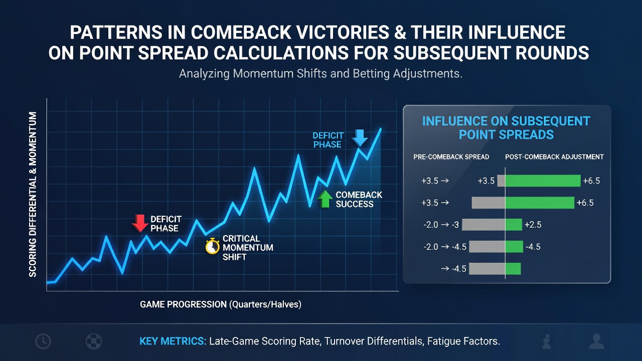 Patterns in Comeback Victories and Their Influence on Point Spread Calculations for Subsequent Rounds